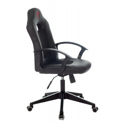 Кресло игровое Zombie 11 черный текстиль/эко.кожа крестовина пластик