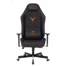 Кресло игровое Knight Rampart черный ромбик эко.кожа с подголов. крестовина металл