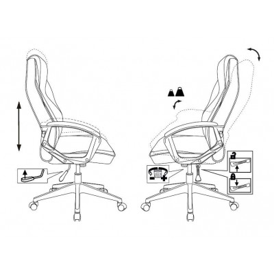 Кресло игровое Zombie Hero серый