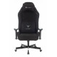 Кресло игровое Knight T1 черный экомех с подголов. крестовина металл