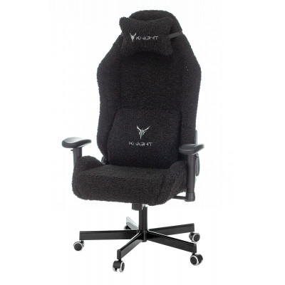 Кресло игровое Knight T1 черный экомех с подголов. крестовина металл