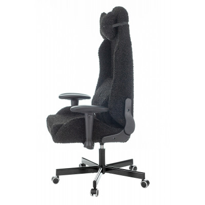 Кресло игровое Knight T1 черный экомех с подголов. крестовина металл