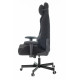 Кресло игровое Knight T1 черный экомех с подголов. крестовина металл