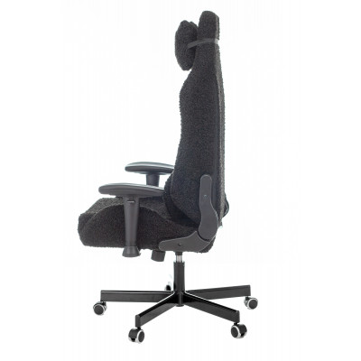 Кресло игровое Knight T1 черный экомех с подголов. крестовина металл