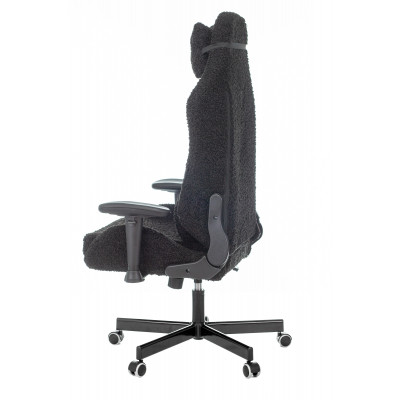 Кресло игровое Knight T1 черный экомех с подголов. крестовина металл