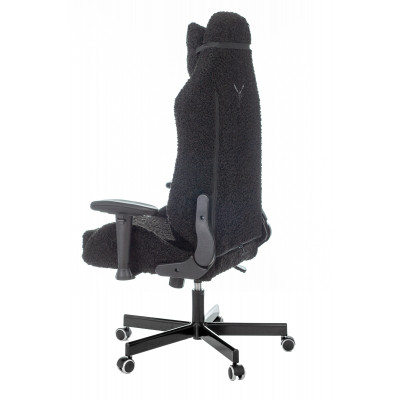 Кресло игровое Knight T1 черный экомех с подголов. крестовина металл