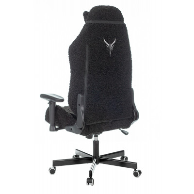 Кресло игровое Knight T1 черный экомех с подголов. крестовина металл