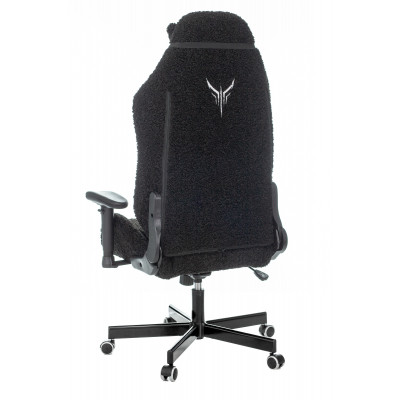 Кресло игровое Knight T1 черный экомех с подголов. крестовина металл