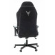 Кресло игровое Knight T1 черный экомех с подголов. крестовина металл