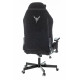 Кресло игровое Knight T1 черный экомех с подголов. крестовина металл