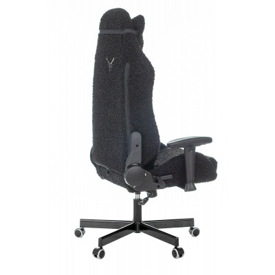 Кресло игровое Knight T1 черный экомех с подголов. крестовина металл