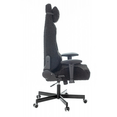 Кресло игровое Knight T1 черный экомех с подголов. крестовина металл