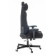 Кресло игровое Knight T1 черный экомех с подголов. крестовина металл
