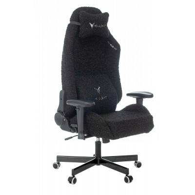 Кресло игровое Knight T1 черный экомех с подголов. крестовина металл