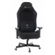 Кресло игровое Knight T1 черный экомех с подголов. крестовина металл