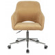 Кресло Бюрократ CH-380SL горчичный Velvet 73 на колес. металл хром