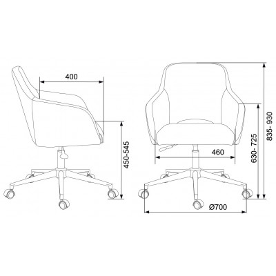 Кресло Бюрократ CH-380SL горчичный Velvet 73 на колес. металл хром