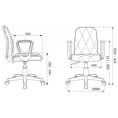 Кресло Бюрократ CH-327 черный
