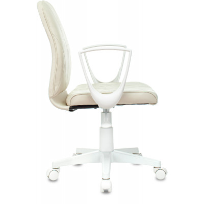 Кресло Бюрократ CH-W327 слоновая кость OR-10 эко.кожа