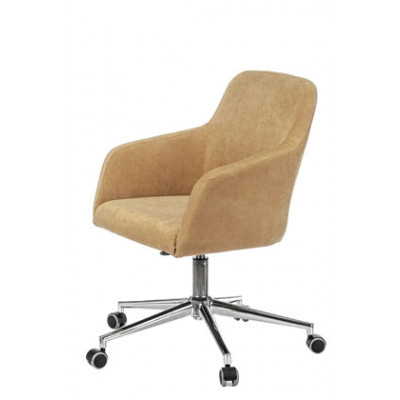 Кресло Бюрократ CH-380SL горчичный Velvet 73 на колес. металл хром