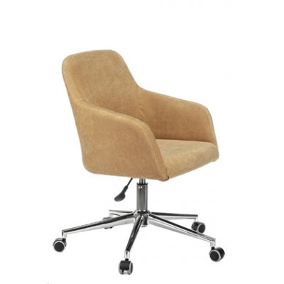 Кресло Бюрократ CH-380SL горчичный Velvet 73 на колес. металл хром