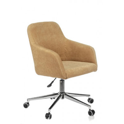 Кресло Бюрократ CH-380SL горчичный Velvet 73 на колес. металл хром