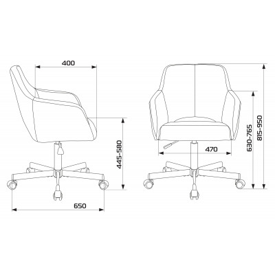 Кресло Бюрократ CH-380M теплый кирпич 38-409 на колес. металл