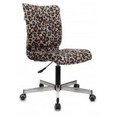 Кресло Бюрократ CH-330M леопардовый Italia LEO крестовина металл черный