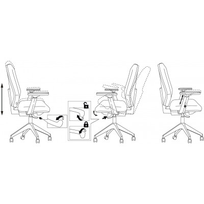 Кресло Бюрократ CH-545L черный