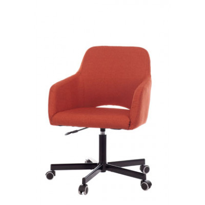 Кресло Бюрократ CH-380M теплый кирпич 38-409 на колес. металл