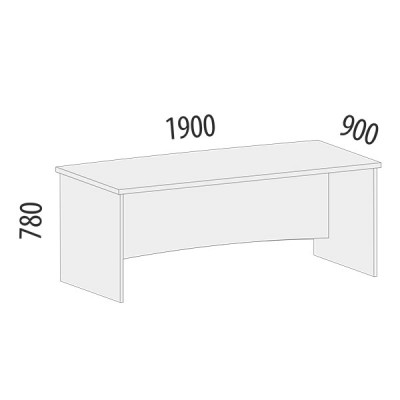 Стол руководителя Цезарь 21.01, Дуб Венге