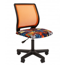 CHAIRMAN KIDS 112 черный пластик, Ткань велюр, цвет Рисунок Crazy