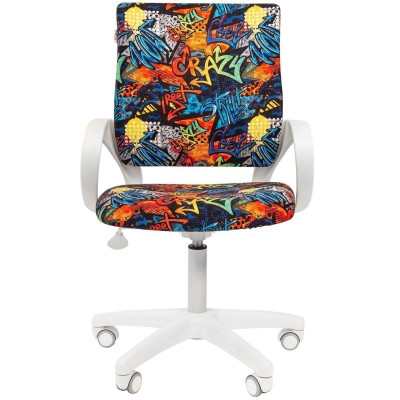 Кресло CHAIRMAN KIDS 103 LT WHITE, Ткань велюр, цвет Рисунок