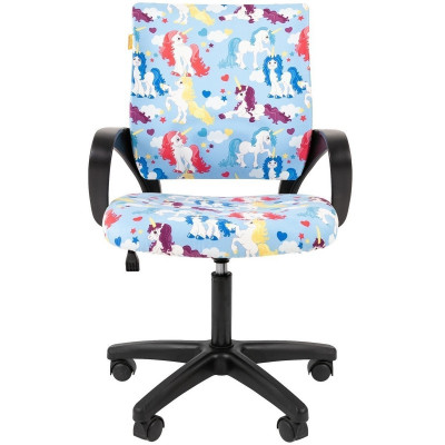 Кресло CHAIRMAN KIDS 103 LT BLACK, Ткань велюр, цвет Рисунок