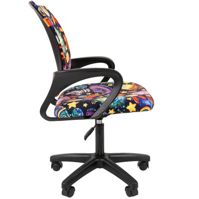 Кресло CHAIRMAN KIDS 103 LT BLACK, Ткань велюр, цвет Рисунок