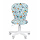 Кресло CHAIRMAN KIDS 105 WHITE, Ткань, цвет Рисунок