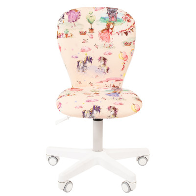 Кресло CHAIRMAN KIDS 105 WHITE, Ткань, цвет Рисунок