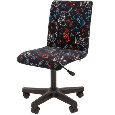 Кресло CHAIRMAN KIDS 109 BLACK, Ткань велюр, цвет Рисунок