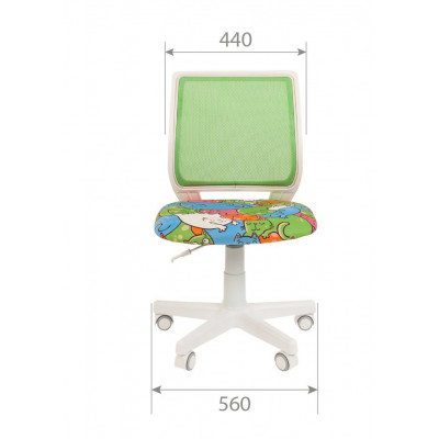 Кресло CHAIRMAN KIDS 112 BLACK, Сетка/Ткань велюр, цвет Рисунок