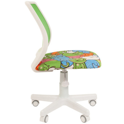 Кресло CHAIRMAN KIDS 112 BLACK, Сетка/Ткань велюр, цвет Рисунок