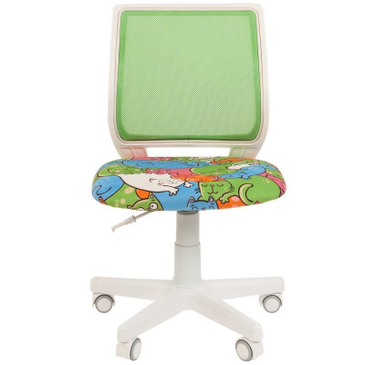 Кресло CHAIRMAN KIDS 112 WHITE, Сетка/Ткань велюр, цвет Рисунок