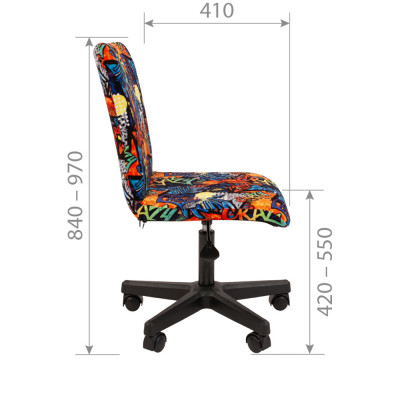 Кресло Детское CHAIRMAN KIDS 109, Ткань велюр, цвет Рисунок Crazy