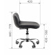 Кресло для оператора CHAIRMAN 015, Экокожа, цвет Черный