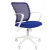 Кресло CHAIRMAN 698 белый пластик Сетчатый акрил/Ткань TW, цвет Синий