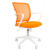 Кресло CHAIRMAN 698 белый пластик Сетчатый акрил/Ткань TW, цвет Оранжевый
