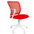 Кресло CHAIRMAN 698 белый пластик Сетчатый акрил/Ткань TW, цвет Красный