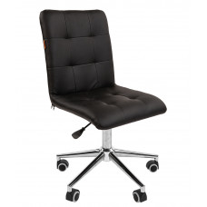 CHAIRMAN 030 CHROME, Экокожа, цвет Черный