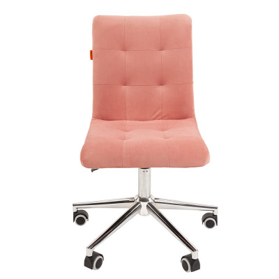 Кресло Для оператора CHAIRMAN 030 CHROME, Ткань велюр, цвет Розовый