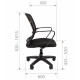 Кресло для оператора CHAIRMAN 698 LT, Сетчатый акрил/Ткань стандарт, цвет Черный