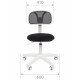 Кресло для оператора CHAIRMAN 250 white, Сетчатый акрил/Ткань, цвет Черный